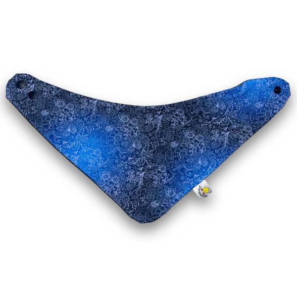 Wende Halstuch Ornamente blau